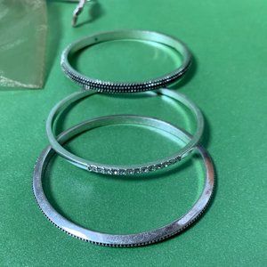 Chico’s Bangle Bracelets, Set of 3 One Size NWT
